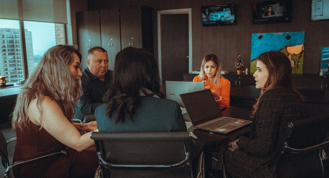 woman leading team meeting