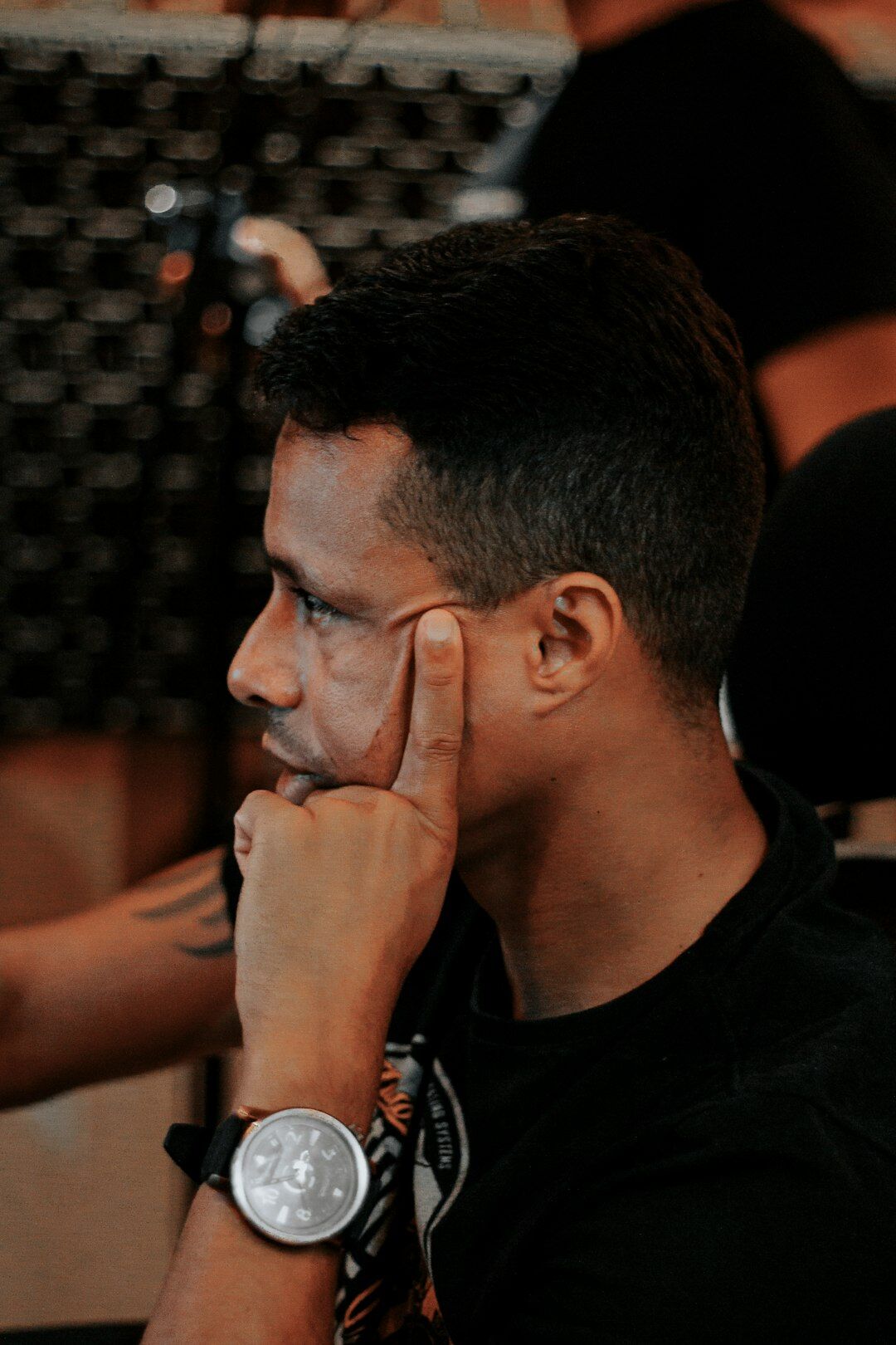 man in coaching session