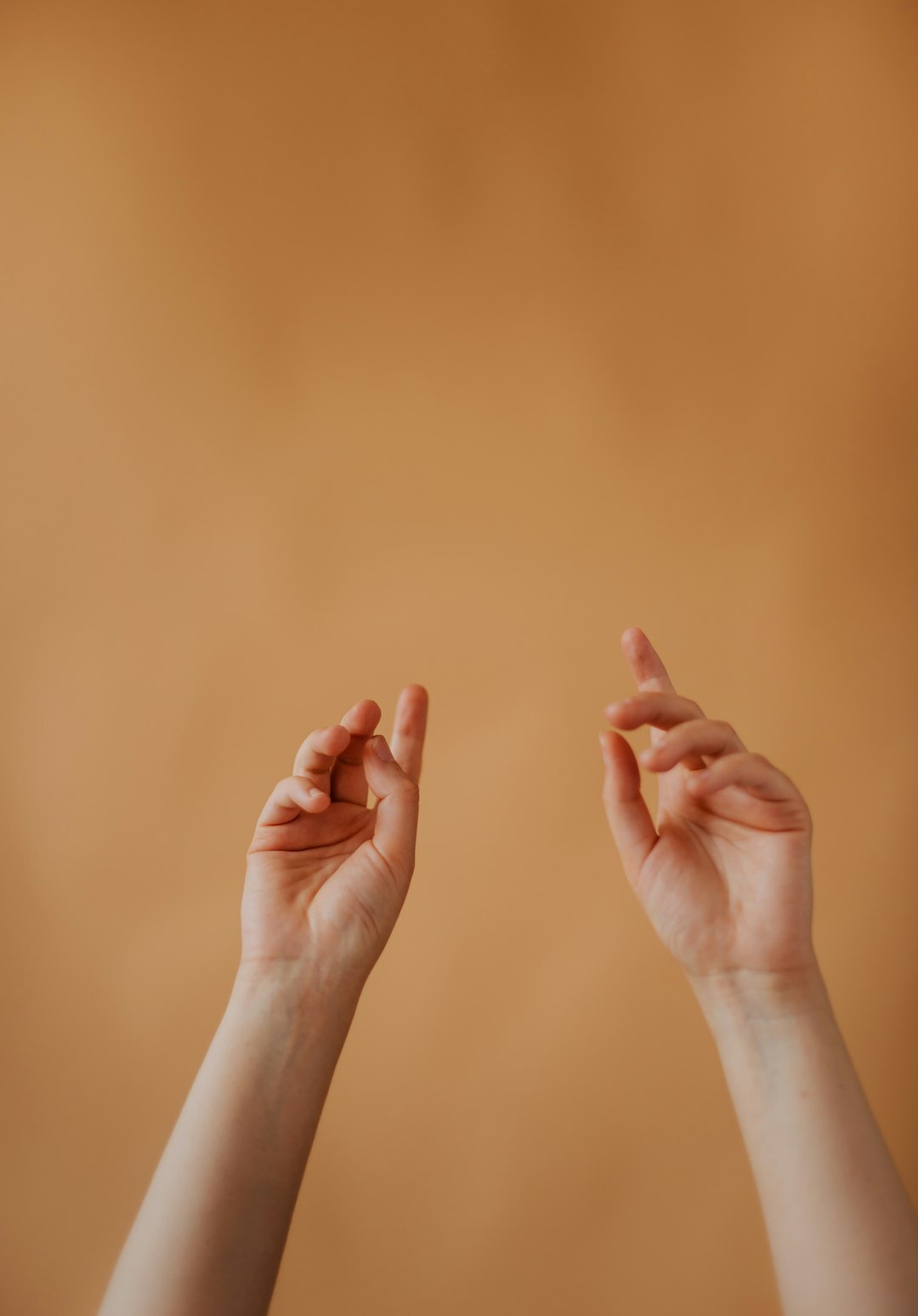 person practicing body language